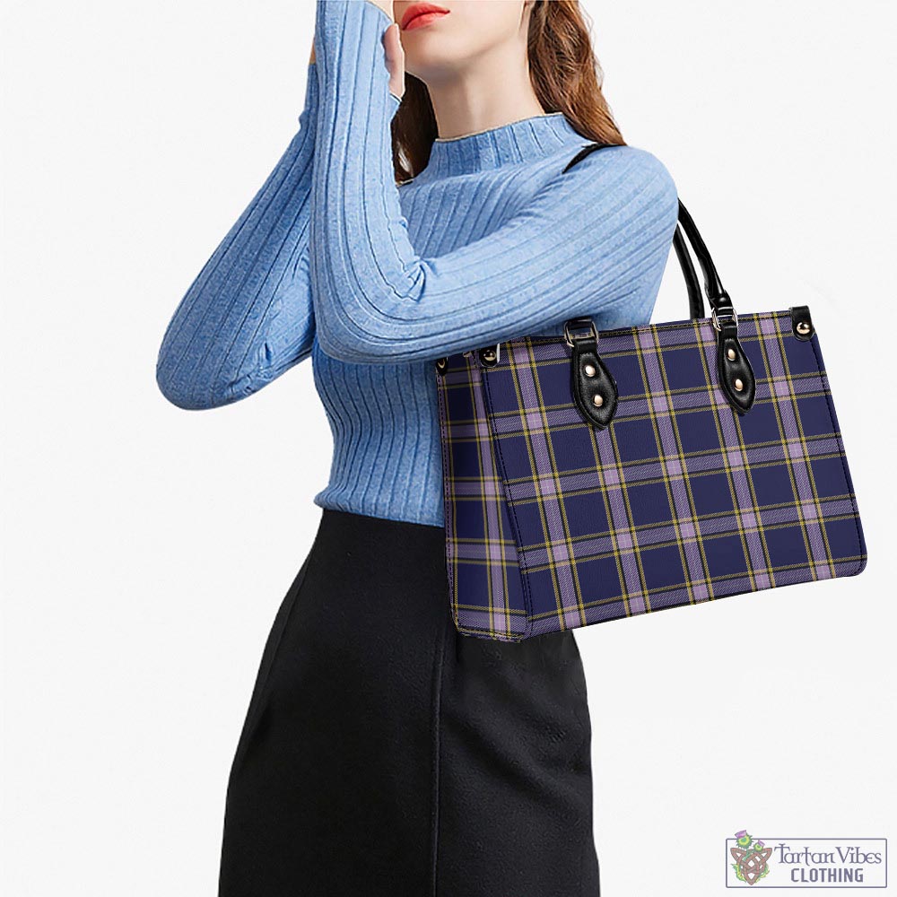 Tartan Vibes Clothing Nunavut Territory Canada Tartan Luxury Leather Handbags