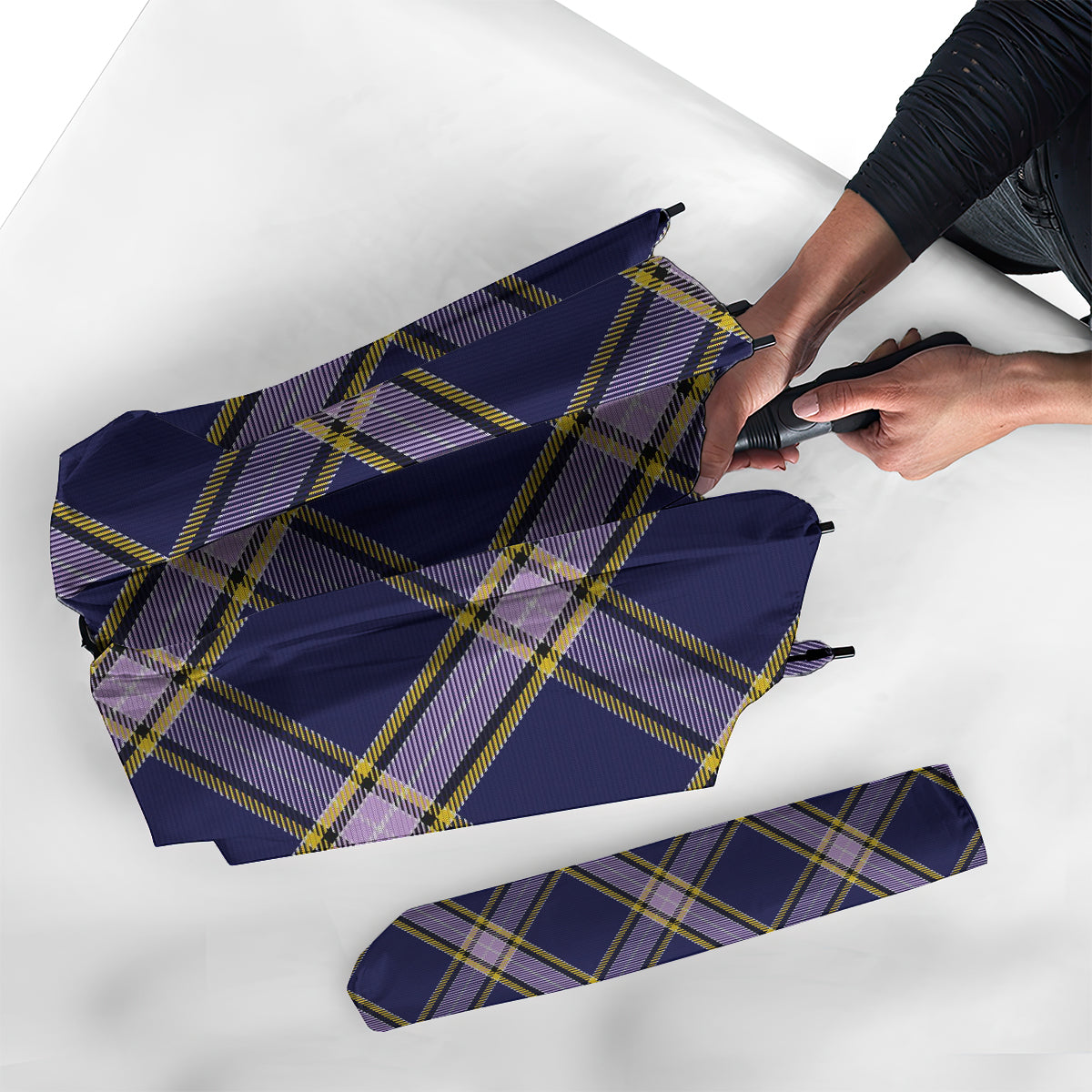 Nunavut Territory Canada Tartan Umbrella - Tartanvibesclothing