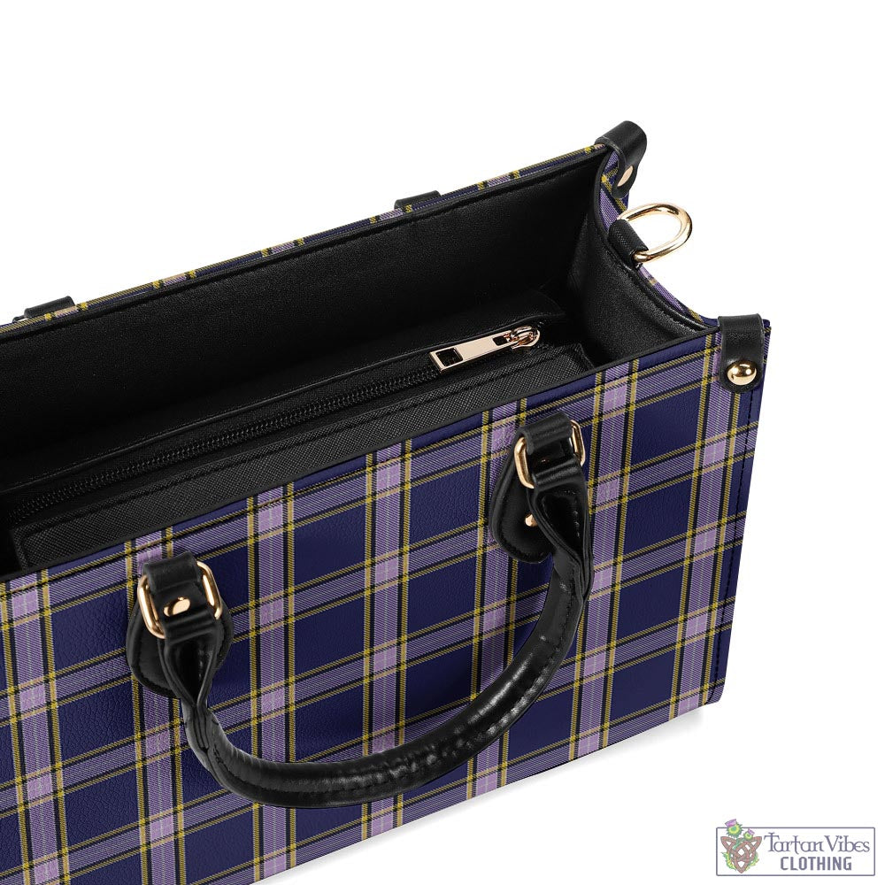 Tartan Vibes Clothing Nunavut Territory Canada Tartan Luxury Leather Handbags