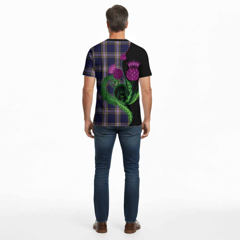 Nunavut Territory Canada Tartan Cotton T-shirt Traditional Scottish Thistle