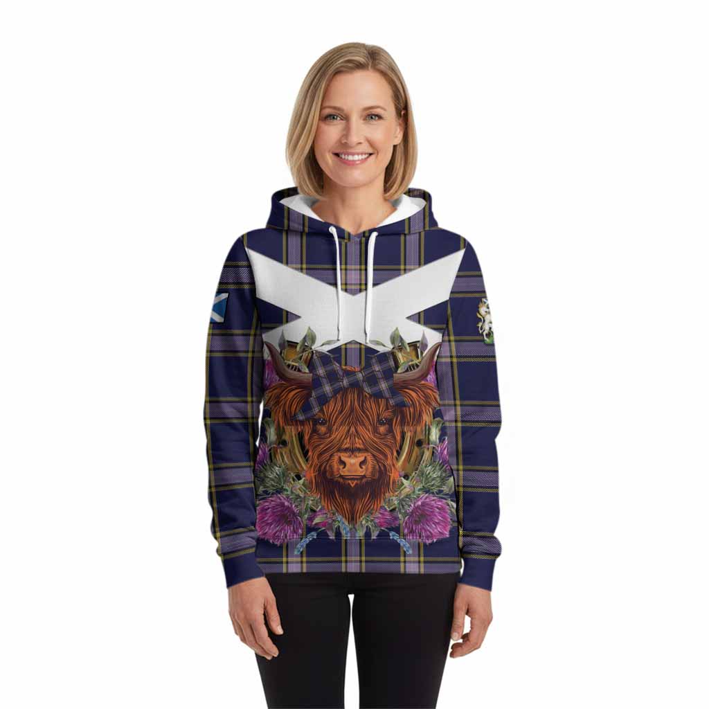 Nunavut Territory Canada Tartan Hoodie Scottish Thistle Heilan Coo