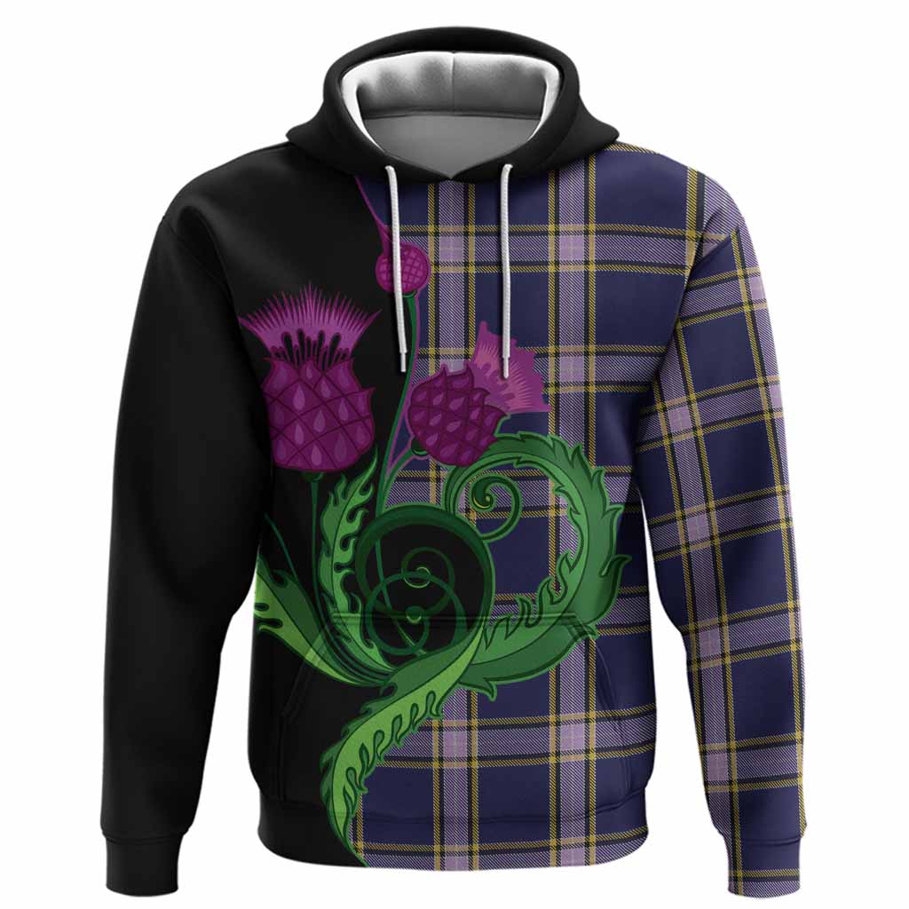 Nunavut Territory Canada Tartan Hoodie Traditional Scottish Thistle