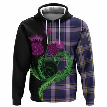 Nunavut Territory Canada Tartan Hoodie Traditional Scottish Thistle