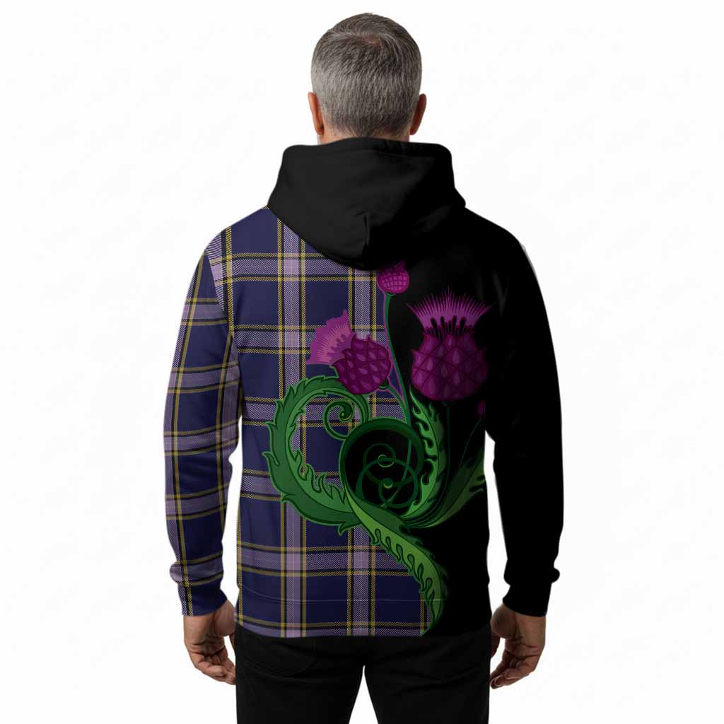 Nunavut Territory Canada Tartan Hoodie Traditional Scottish Thistle