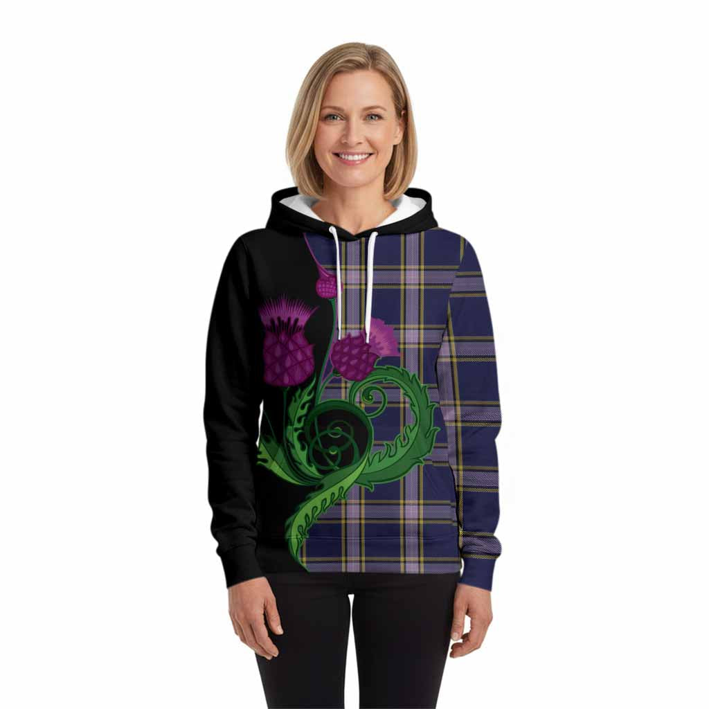 Nunavut Territory Canada Tartan Hoodie Traditional Scottish Thistle