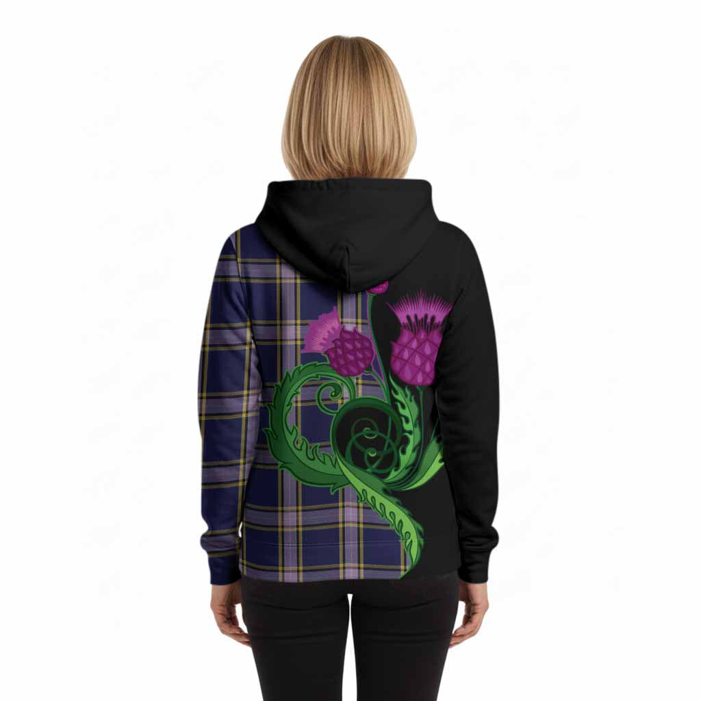 Nunavut Territory Canada Tartan Hoodie Traditional Scottish Thistle