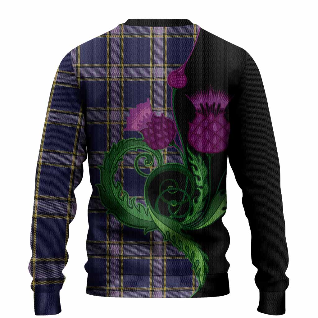 Nunavut Territory Canada Tartan Knitted Sweater Traditional Scottish Thistle