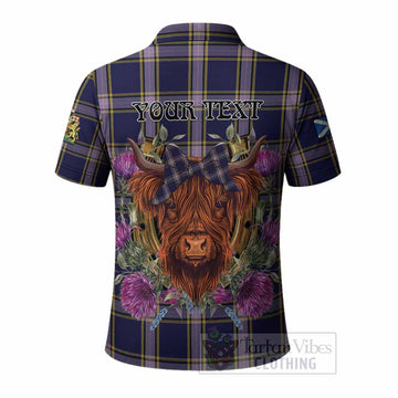 Nunavut Territory Canada Tartan Polo Shirt Scottish Thistle Heilan Coo