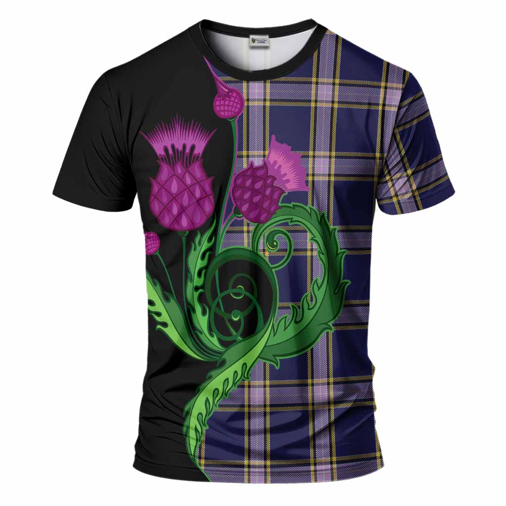Nunavut Territory Canada Tartan T-Shirt Traditional Scottish Thistle