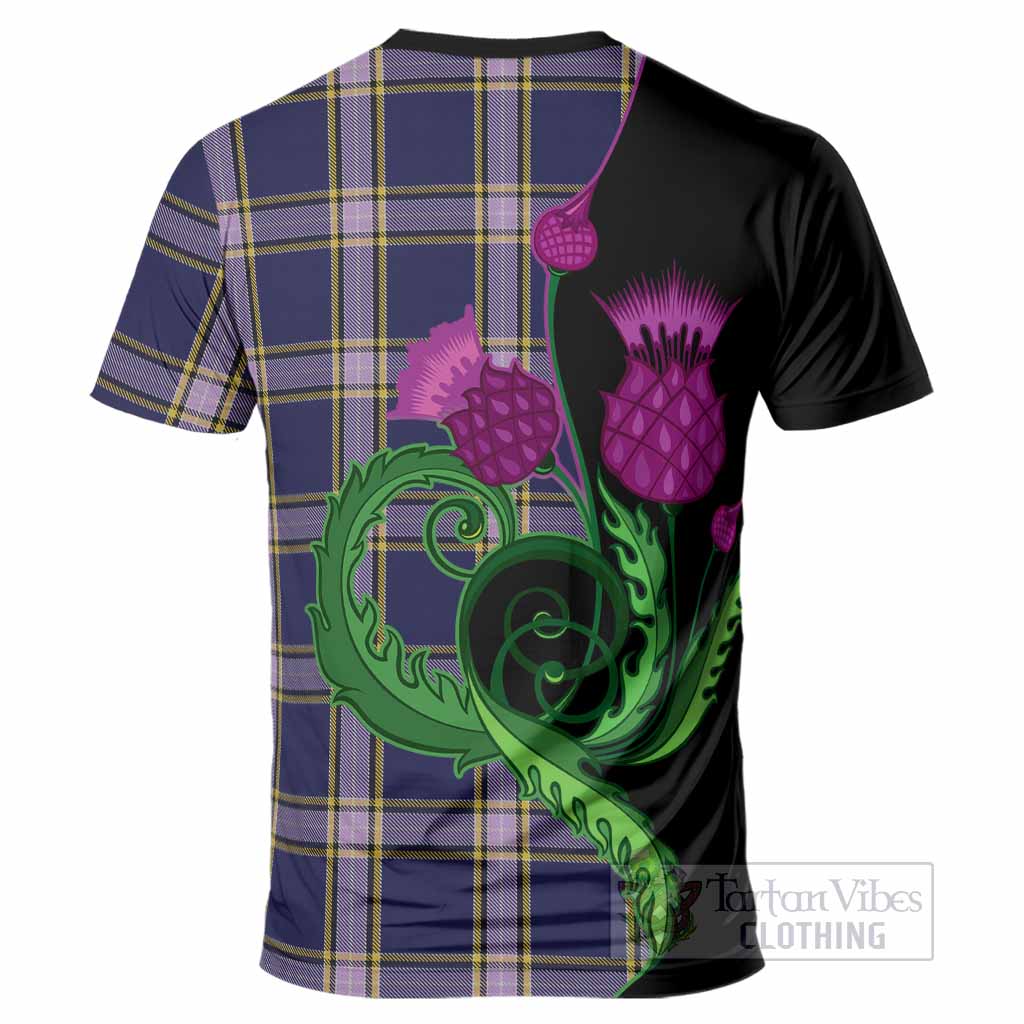Nunavut Territory Canada Tartan T-Shirt Traditional Scottish Thistle