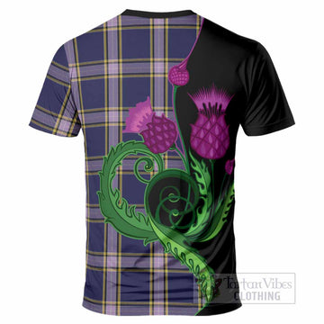 Nunavut Territory Canada Tartan T-Shirt Traditional Scottish Thistle