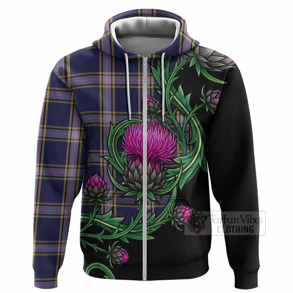 Nunavut Territory Tartan Hoodie Resilient Scottish Thistle