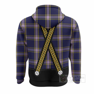 Nunavut Territory Tartan Lederhosen Costume Hoodie Scotland Celtic Knot Motif