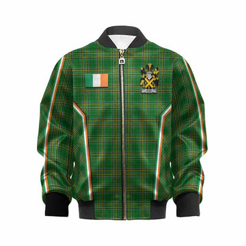 Nunn Irish Clan Coat of Arm Tartan Kid Bomber Jacket Flag Style