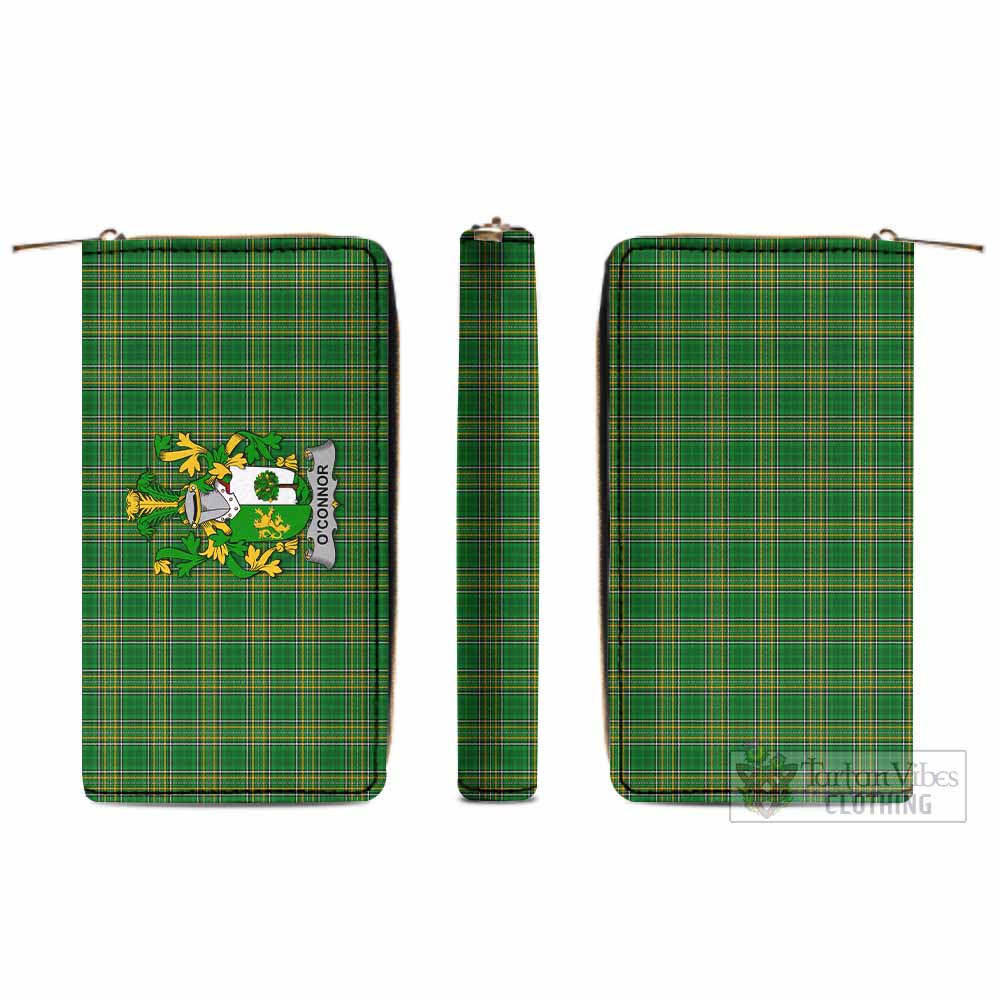 O'Connor (Sligo) Irish Clan Tartan Women's Leather Wallet with Coat of Arms - Tartan Vibes Clothing