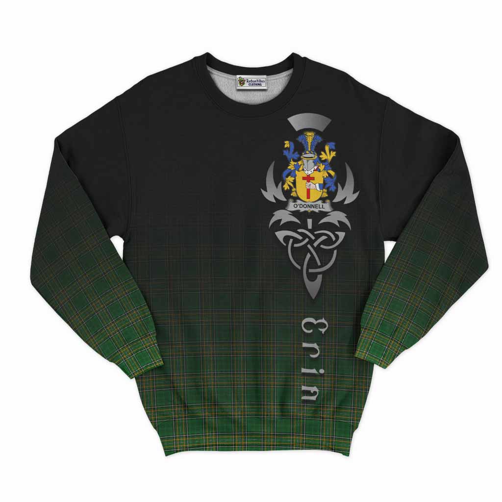 O'Donnell Irish Clan Sweatshirt with Coat of Arms Erin Go Bragh Celtic Inspired