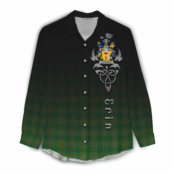 O'Donnell Irish Clan Women's Casual Shirt with Coat of Arms Erin Go Bragh Celtic Inspired