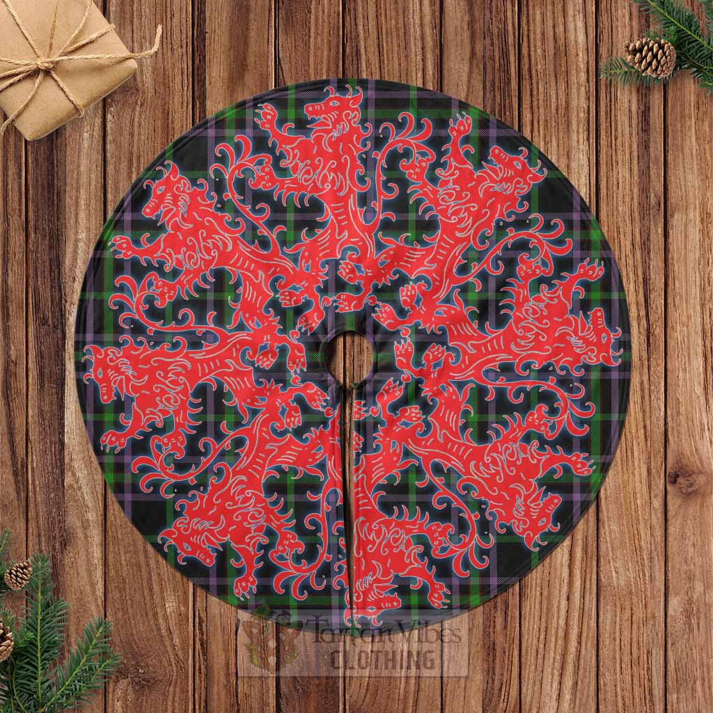 O'Boyle Tartan Christmas Tree Skirt Lion Rampant Style Casual Tree Skirts - Tartan Vibes Clothing