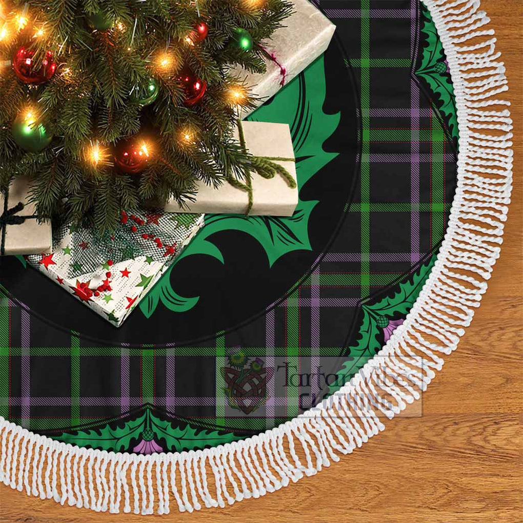 O'Boyle Tartan Christmas Tree Skirt Scottish Thistle Style - Tartan Vibes Clothing