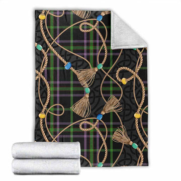O'Boyle Scottish Tartan Twisted Ropes Stylized Blanket X-Large 59 x 79 inches 150 x 200 cm - Tartan Vibes Clothing