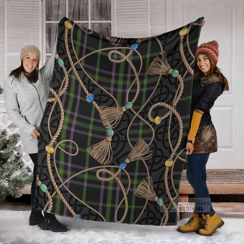 O'Boyle Scottish Tartan Twisted Ropes Stylized Blanket - Tartan Vibes Clothing