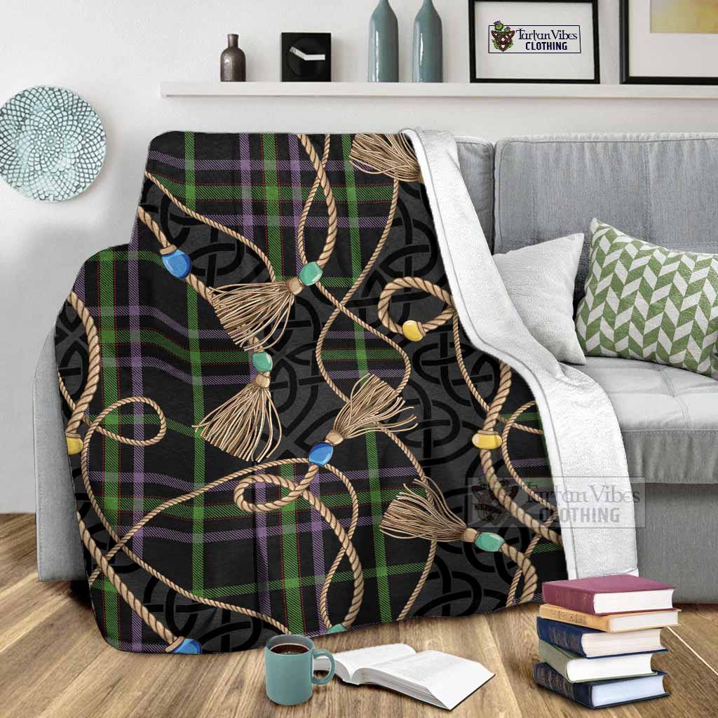 O'Boyle Scottish Tartan Twisted Ropes Stylized Blanket - Tartan Vibes Clothing