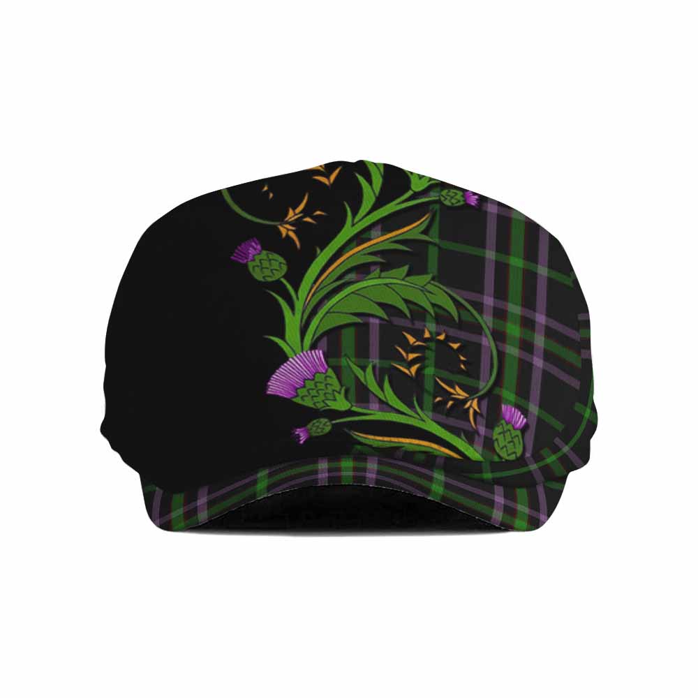 O'Boyle Tartan Flat Cap, Jeff Cap Scottish Thistle Pride Heritage Art