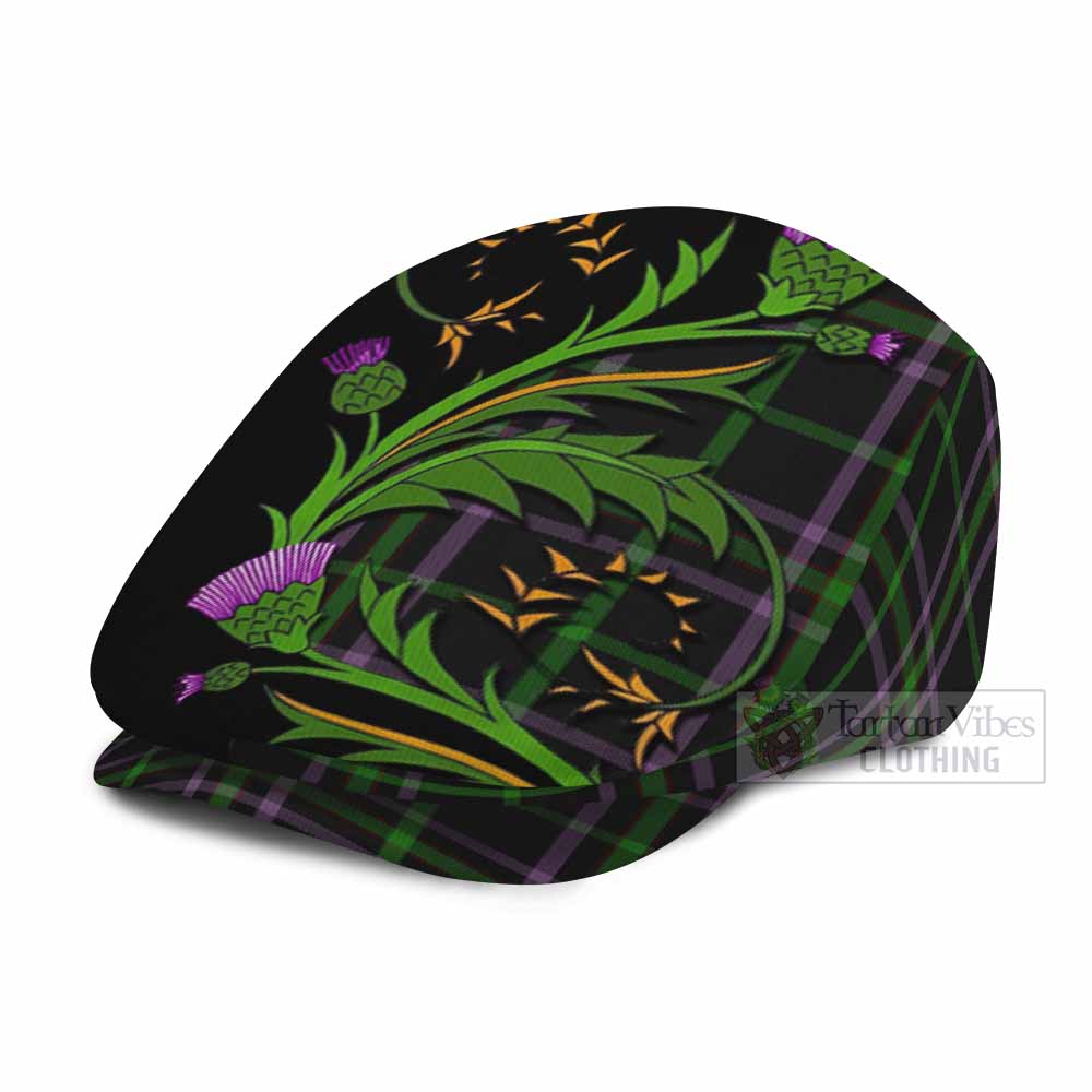 O'Boyle Tartan Flat Cap, Jeff Cap Scottish Thistle Pride Heritage Art