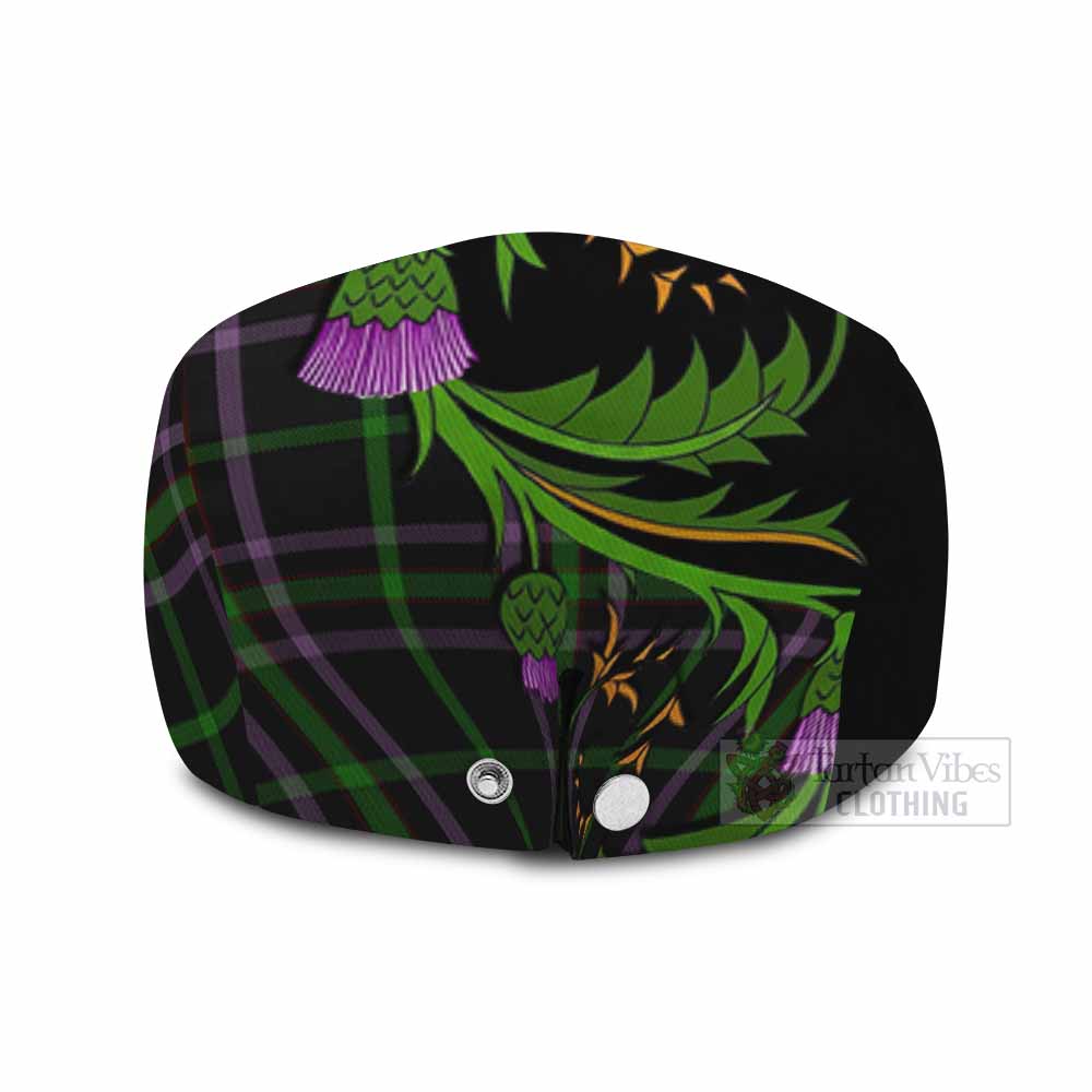 O'Boyle Tartan Flat Cap, Jeff Cap Scottish Thistle Pride Heritage Art