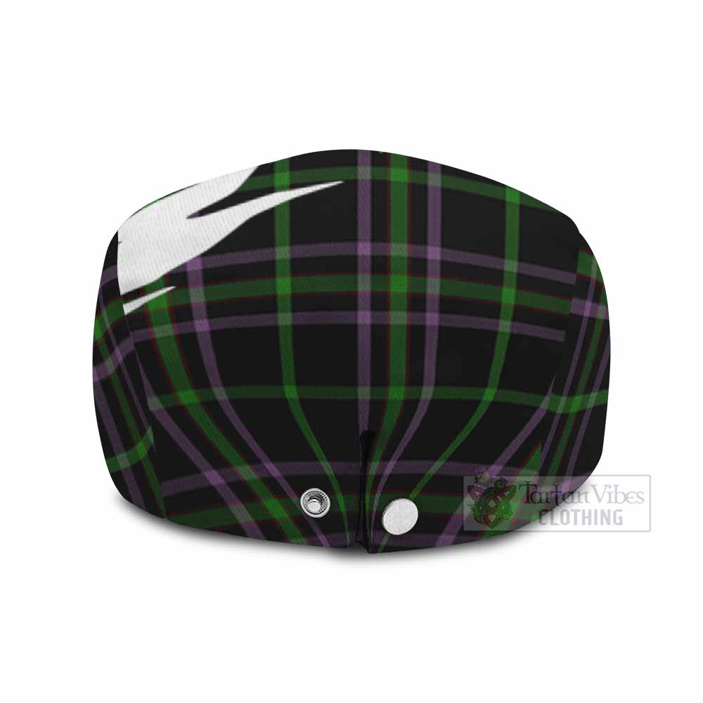 O'Boyle Tartan Loch Ness Monster Scottish Heritage Art Flat Cap, Jeff Cap