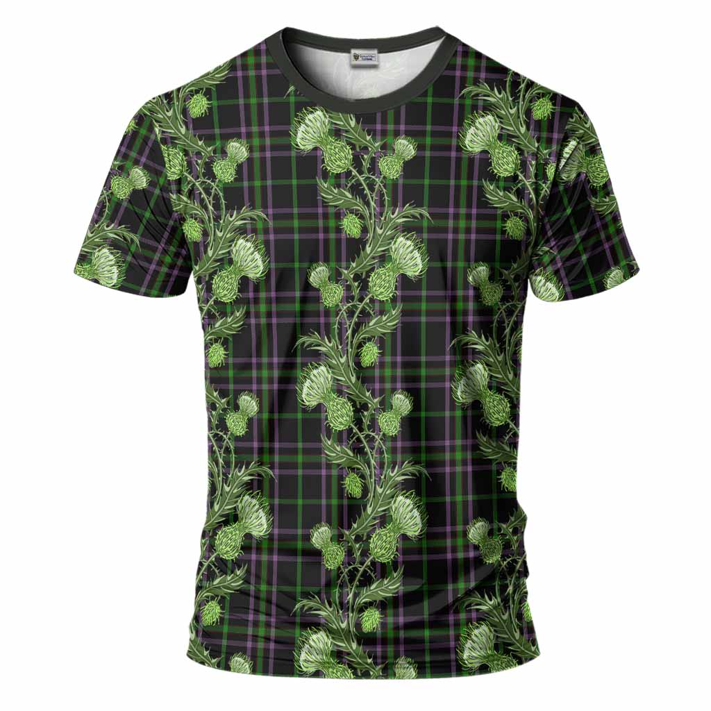 O'Boyle Tartan T-Shirt Seamless Scottish Thistle Flowers