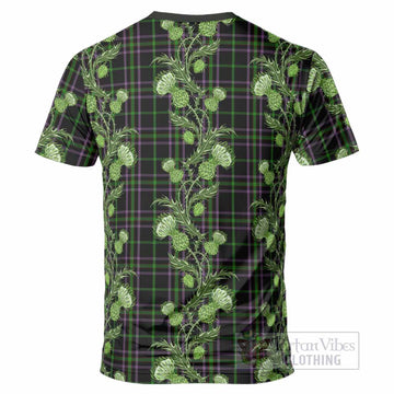 O'Boyle Tartan T-Shirt Seamless Scottish Thistle Flowers