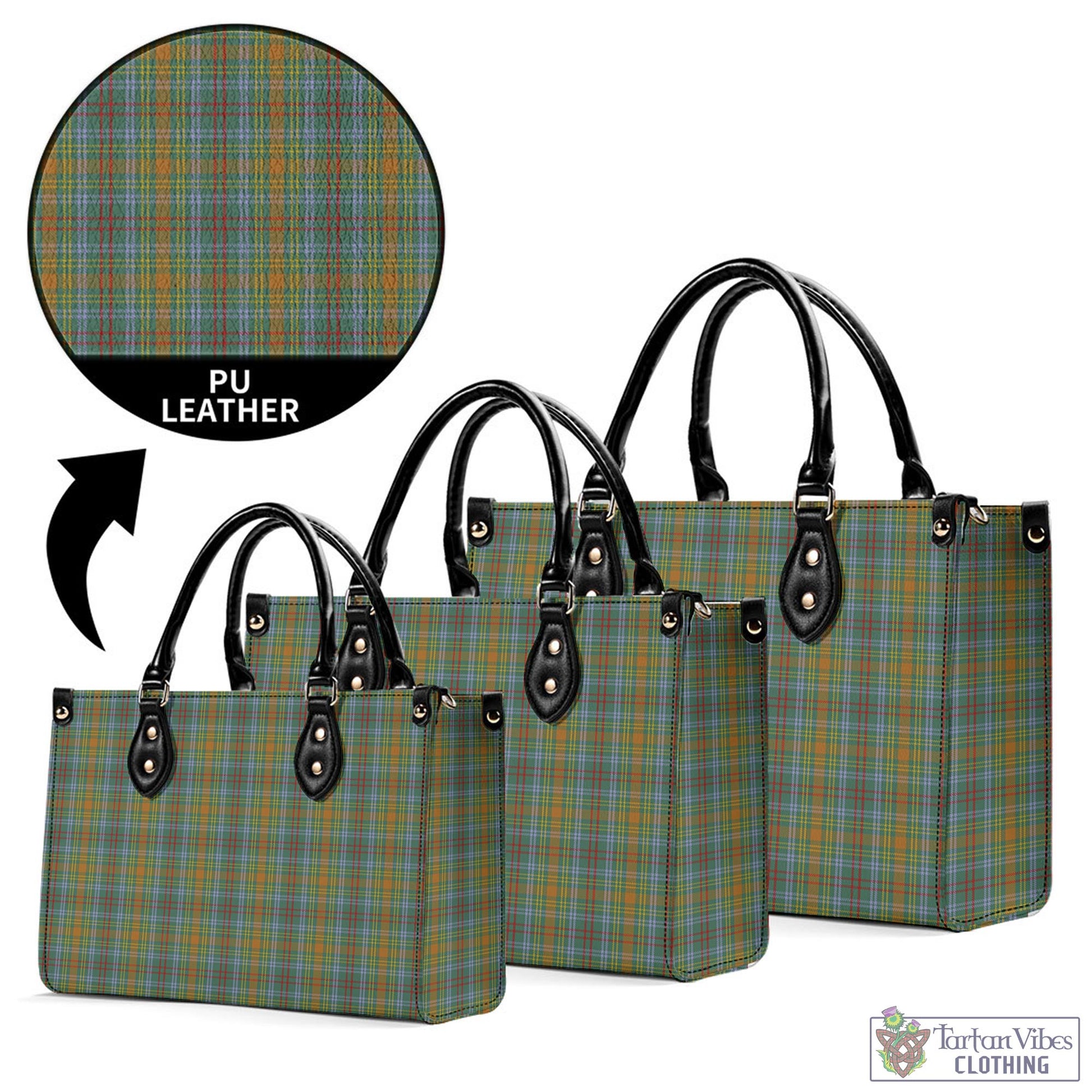 Tartan Vibes Clothing O'Brien Tartan Luxury Leather Handbags
