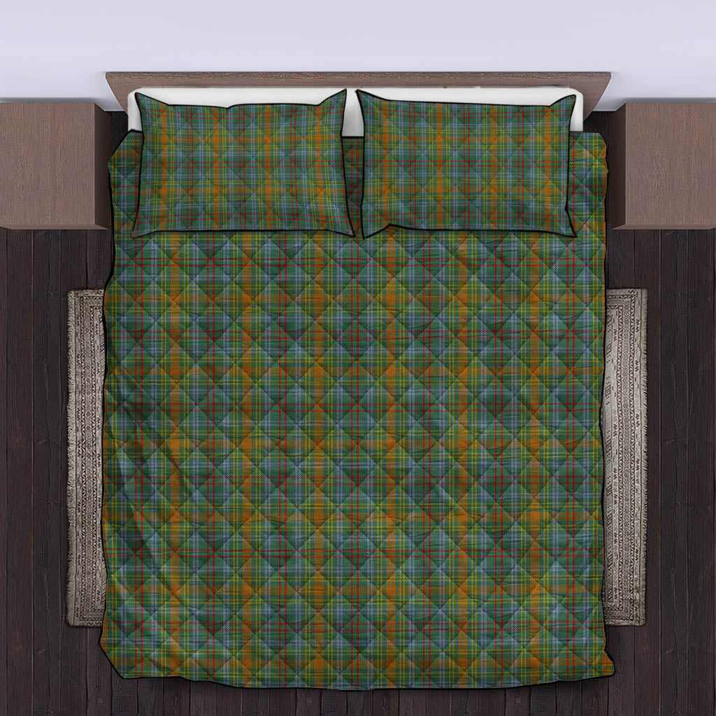 O'Brien Tartan Quilt Bed Set King - Tartan Vibes Clothing