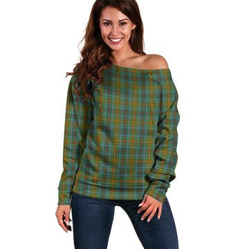 O'Brien Tartan Off Shoulder Women Sweater
