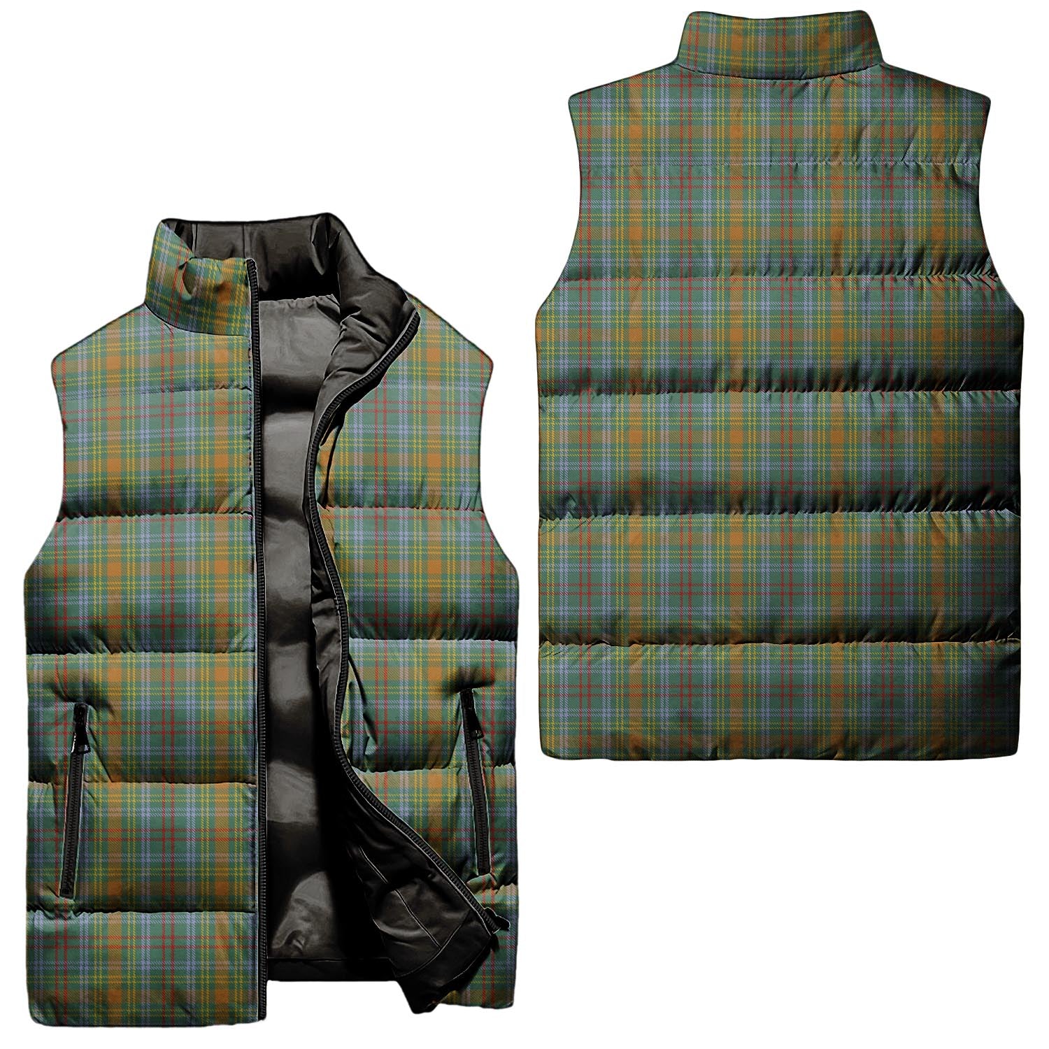 O'Brien Tartan Sleeveless Puffer Jacket Unisex - Tartanvibesclothing