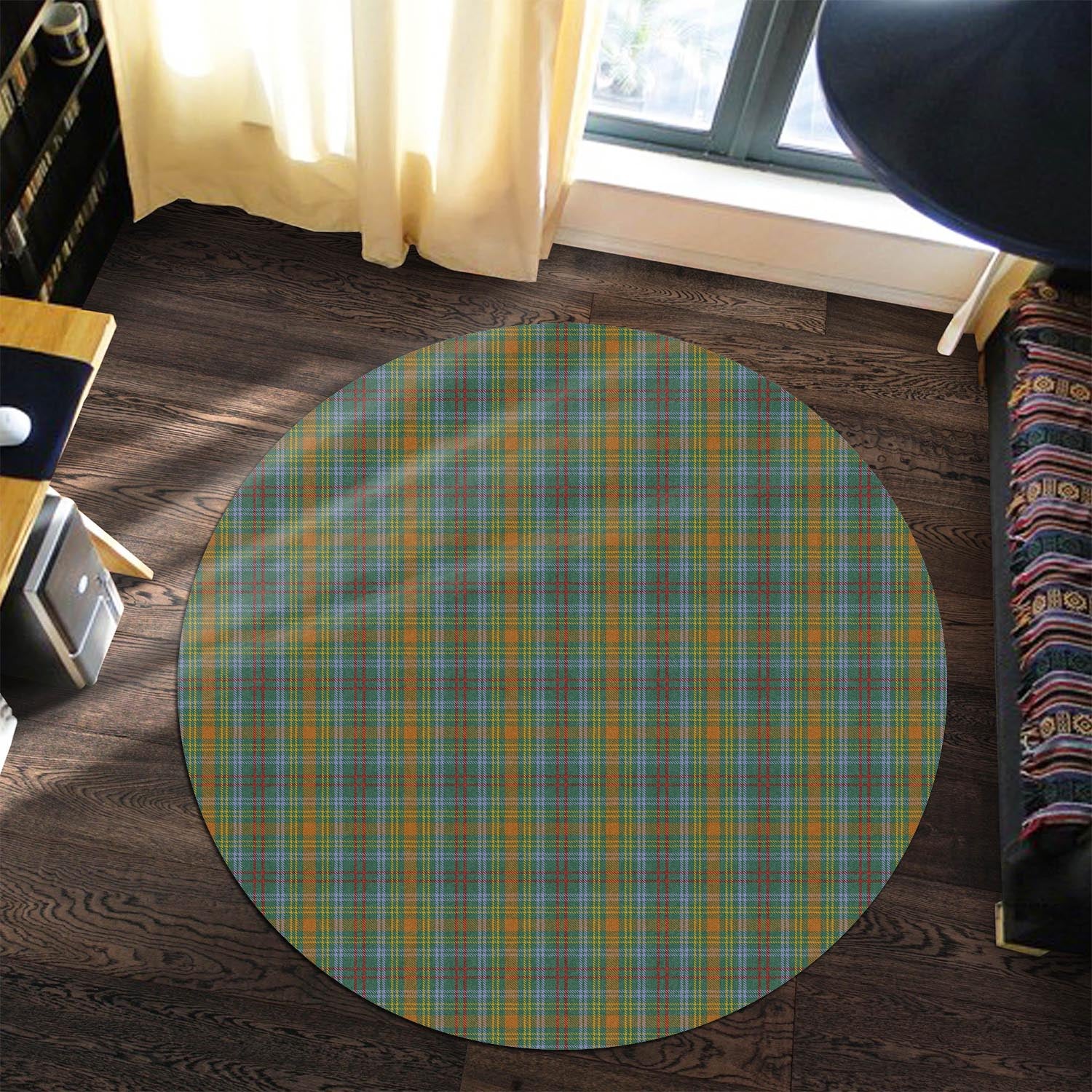 O'Brien Tartan Round Rug Premium Round Rug - Tartan Vibes Clothing