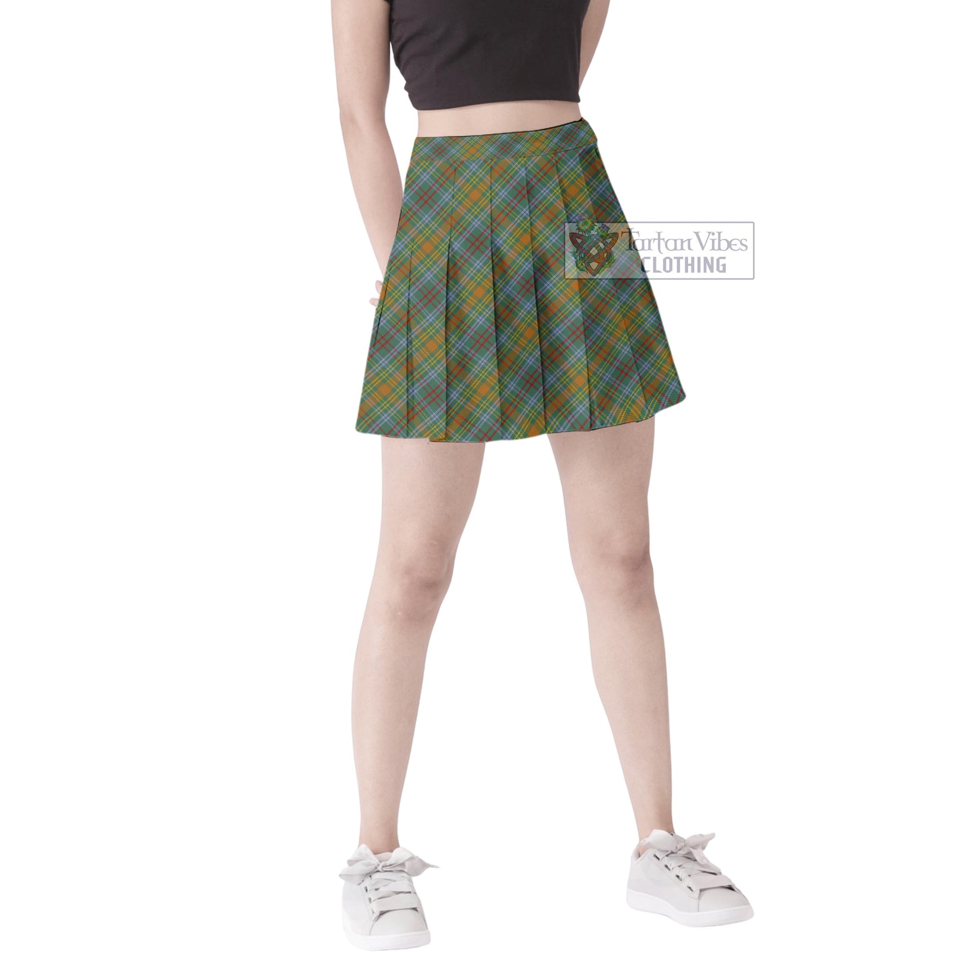 Tartan Vibes Clothing O'Brien Tartan Women's Plated Mini Skirt
