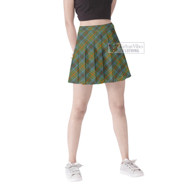 O'Brien Tartan Women's Plated Mini Skirt Cross Style