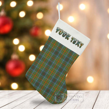 O'Brien Tartan Christmas Stocking with Personalized Text - Tartan Vibes Clothing