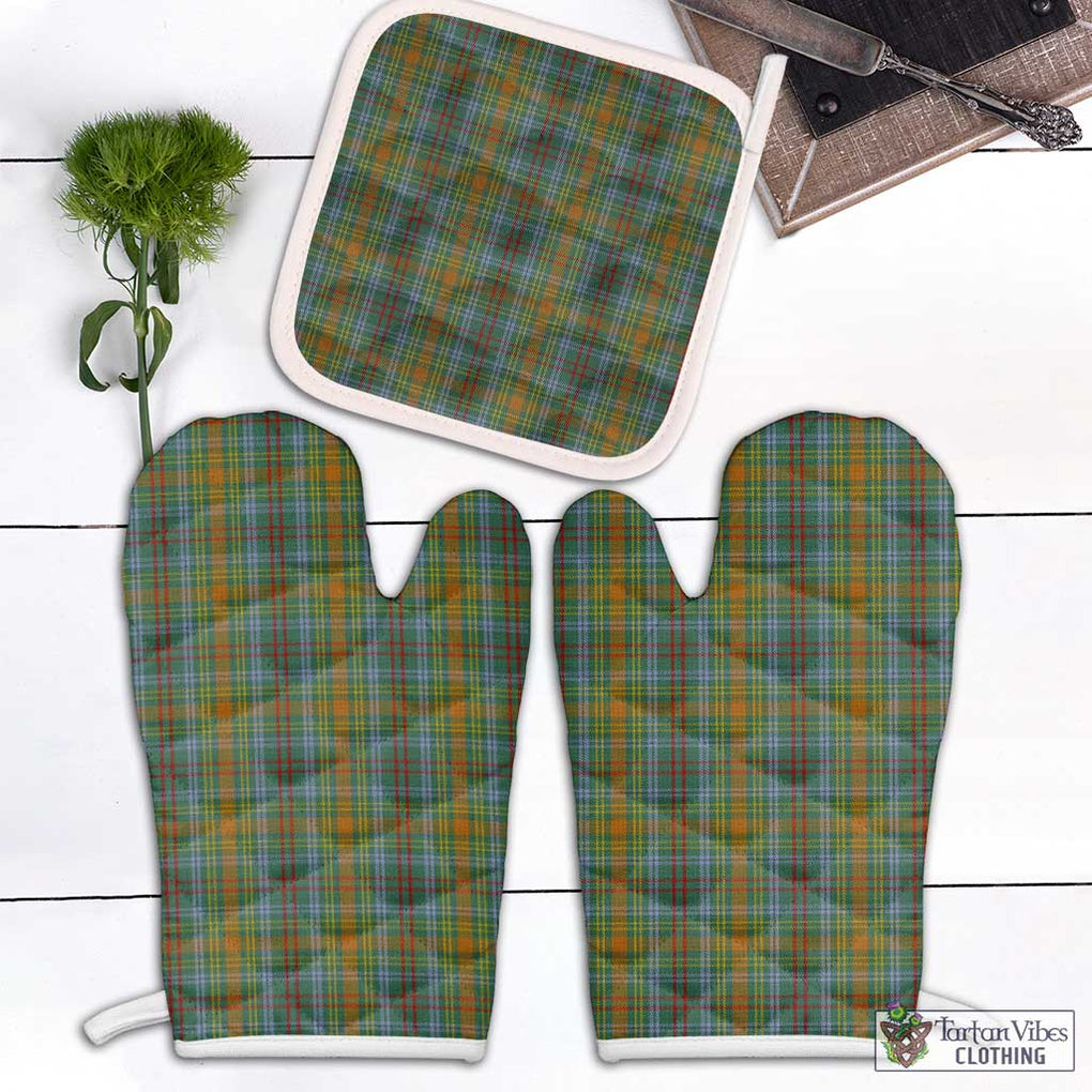 O'Brien Tartan Combo Oven Mitt & Pot-Holder Combo 2 Oven Mitt & 1 Pot-Holder Black - Tartan Vibes Clothing