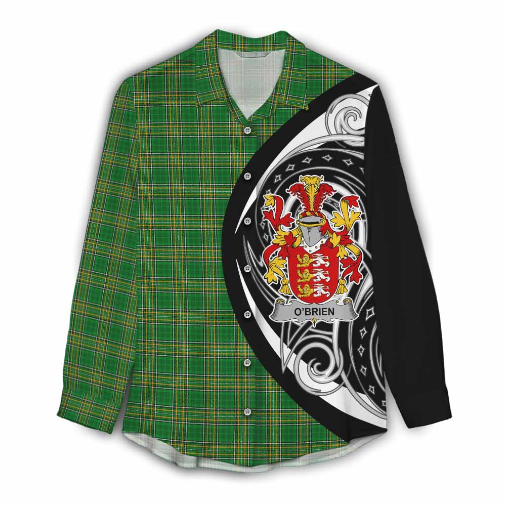 O'Brien Irish Clan Women's Casual Shirt Celtic Circle Style Female - Tartan Vibes Clothing