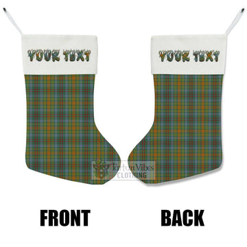 O'Brien Tartan Christmas Stocking with Personalized Text - Tartan Vibes Clothing