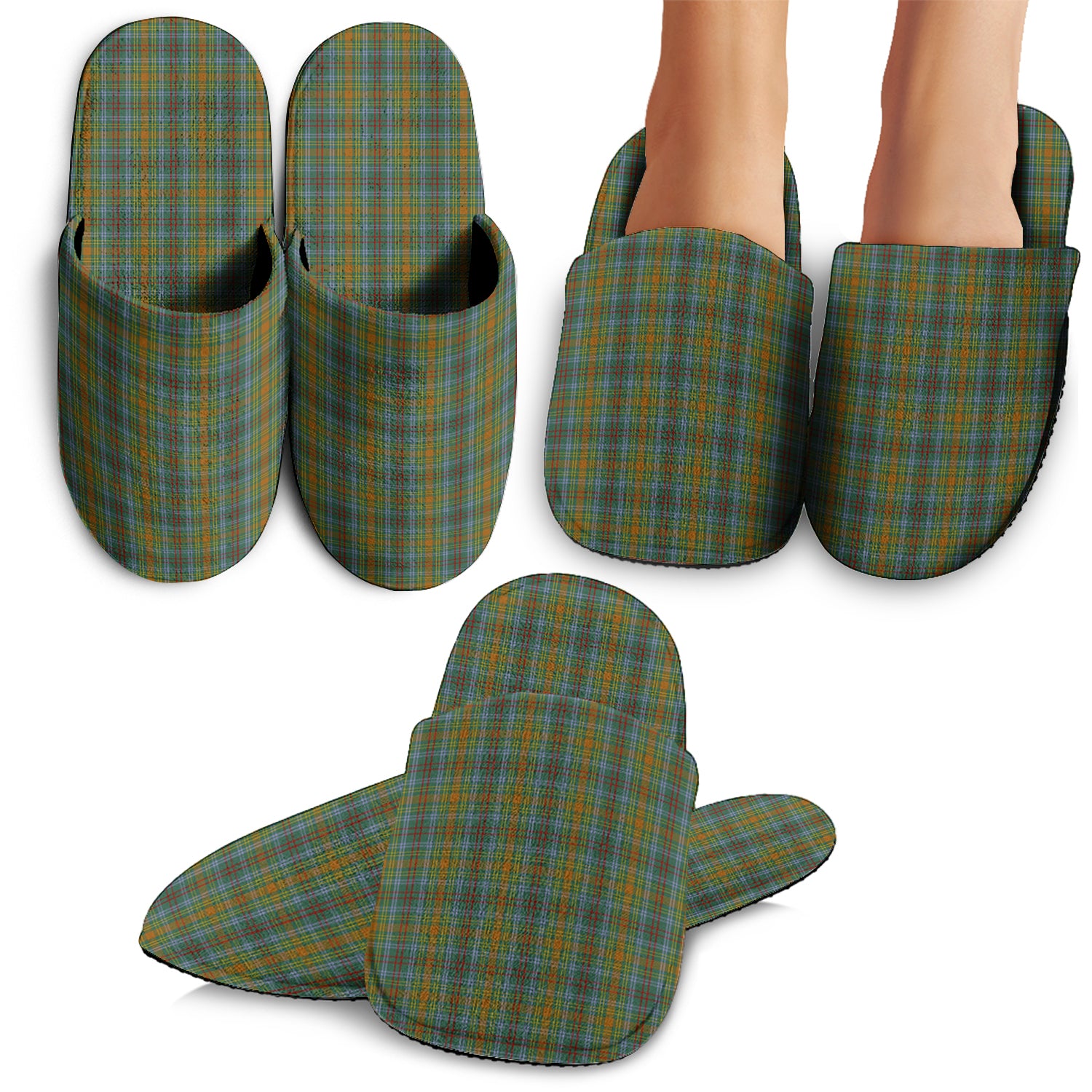 O'Brien Tartan Home Slippers - Tartanvibesclothing Shop