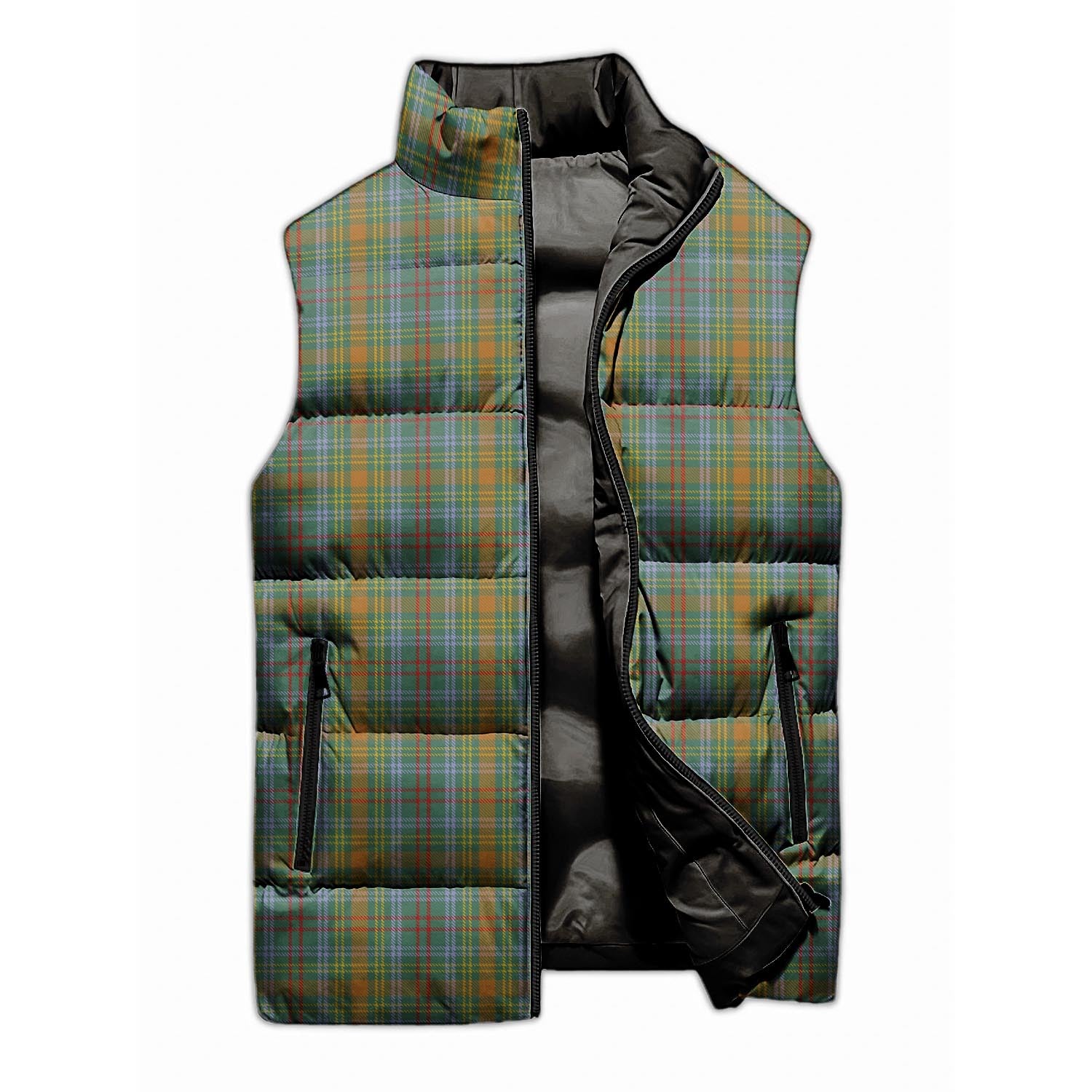 O'Brien Tartan Sleeveless Puffer Jacket - Tartanvibesclothing