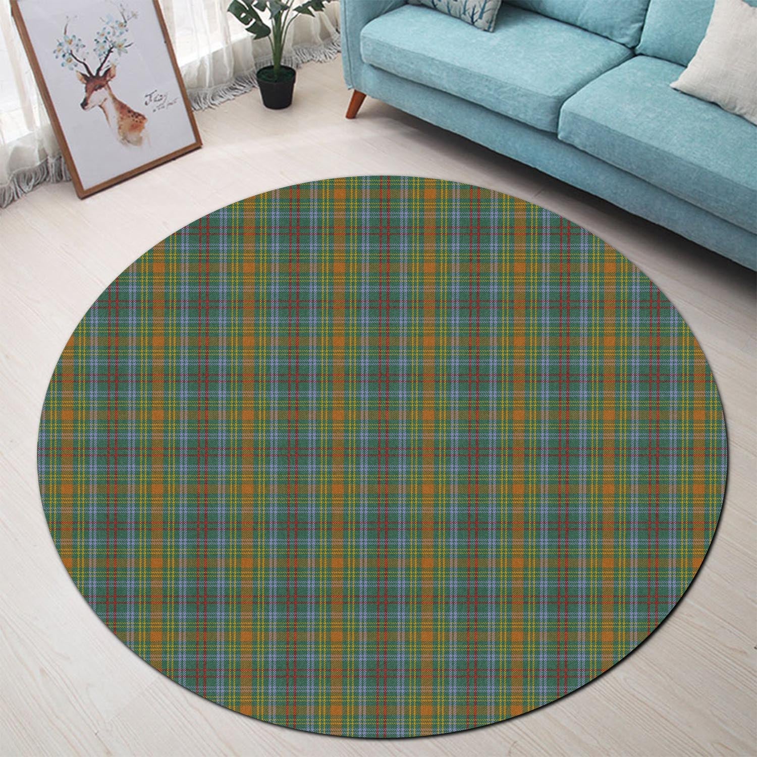 O'Brien Tartan Round Rug - Tartan Vibes Clothing