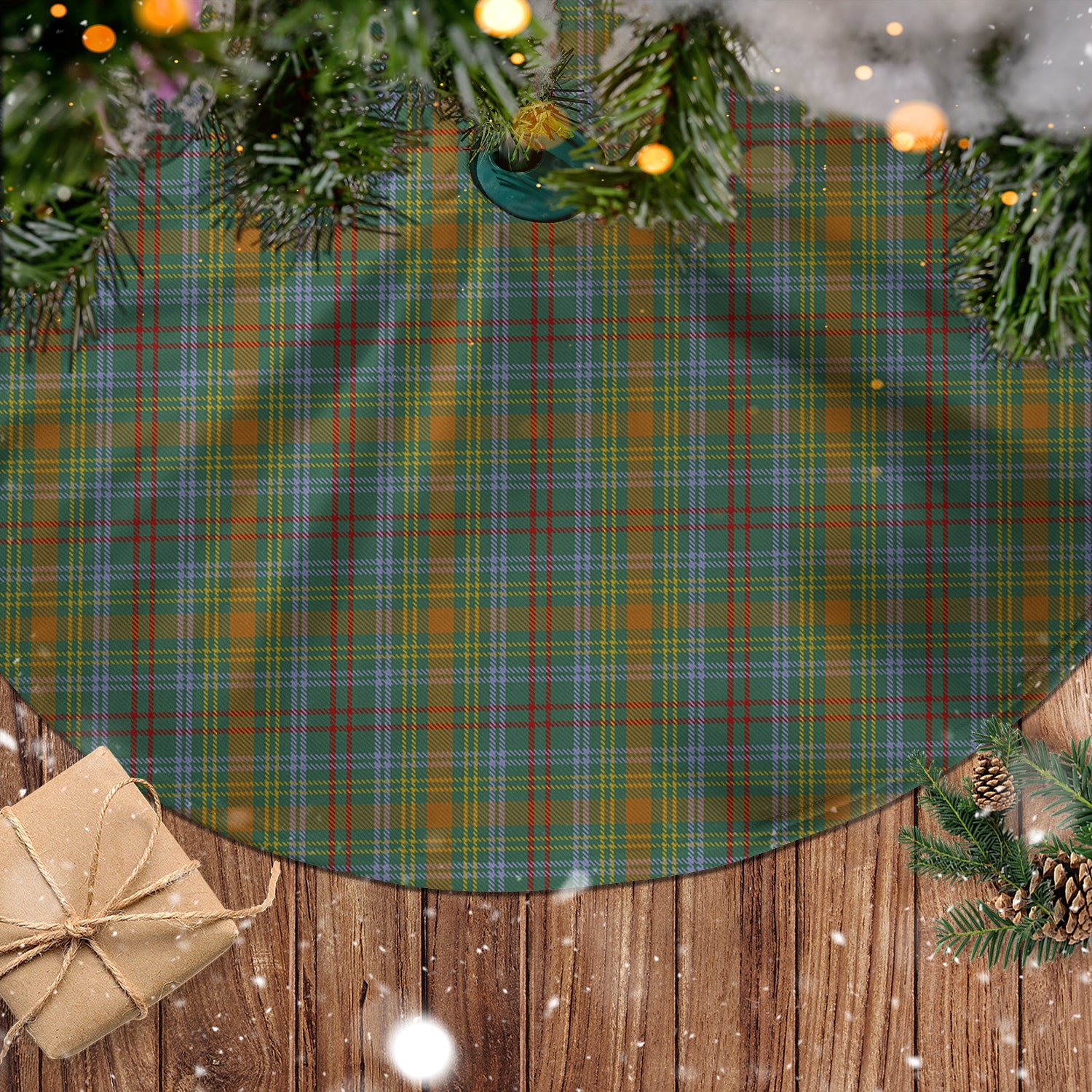 O'Brien Tartan Christmas Tree Skirt - Tartanvibesclothing