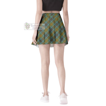 O'Brien Tartan Women's Plated Mini Skirt Cross Style