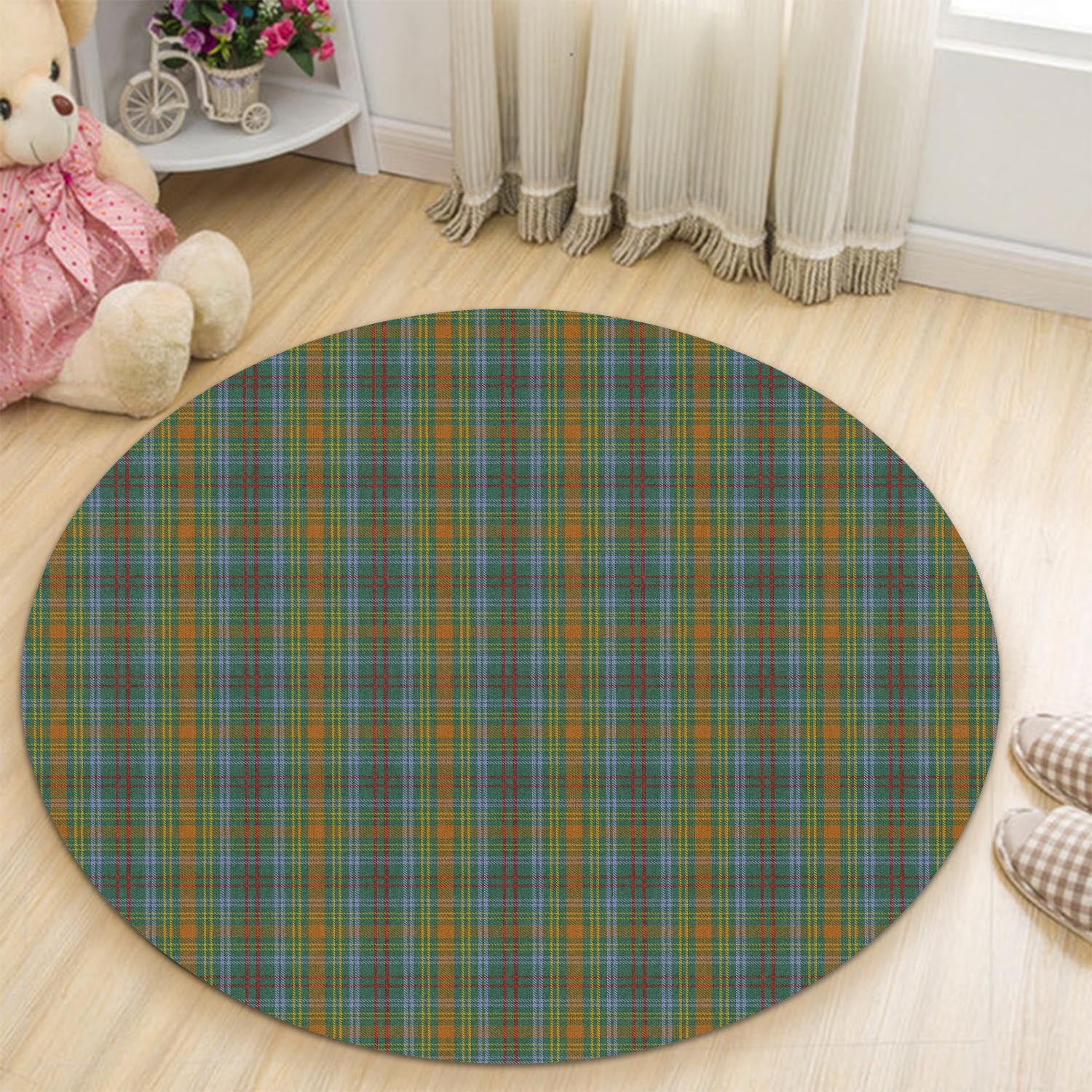 O'Brien Tartan Round Rug - Tartan Vibes Clothing