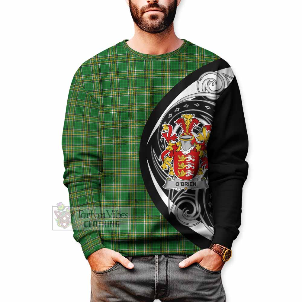 Tartan Vibes Clothing O'Brien Irish Clan Sweatshirt Celtic Circle Style